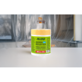 Alloid. Пленка защитная с малярной лентой  550мм х 30м