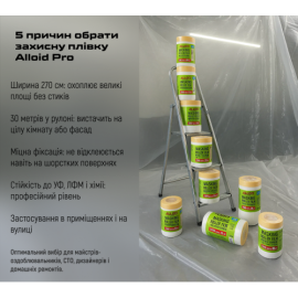 Alloid. Пленка защитная с малярной лентой 2700мм х 30м