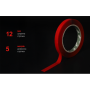 Alloid. Скотч двухсторонний 12мм х 5м, прозрачный вспененный акрил