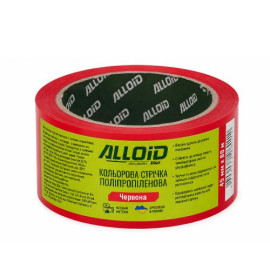 Alloid. Скотч упаковочный  45мм х  60м, красный