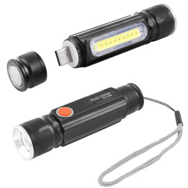 Фонарь  Police BL-516/-T6-COB, Li-Ion аккум., магнит, zoom, ЗУ USB