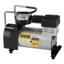 Компрессор "Ураган" KA-У12040 100psi/12Amp/35л/прикур.+переходник