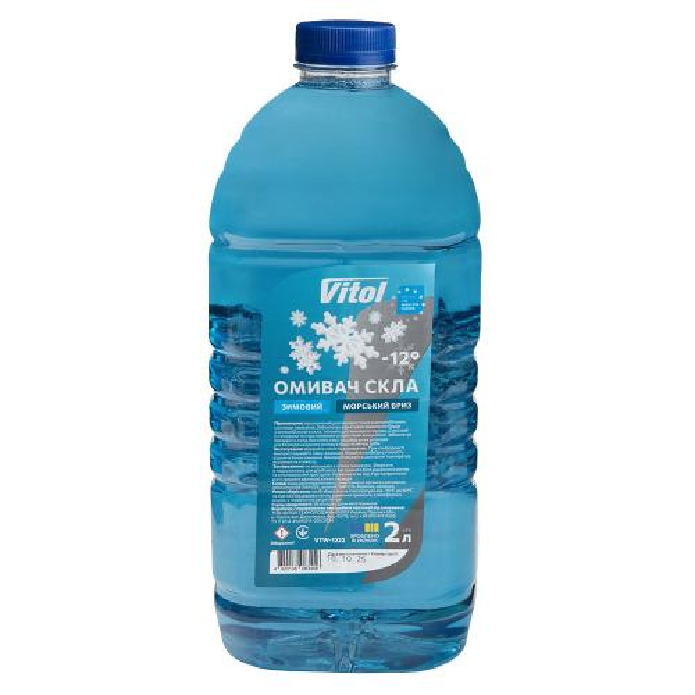 Омыватель стекол зимний VITOL "-12" 2л Морской бриз