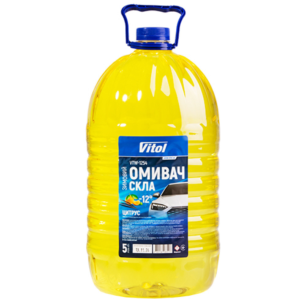 Омыватель стекол зимний VITOL "-12"  Цитрус 5л