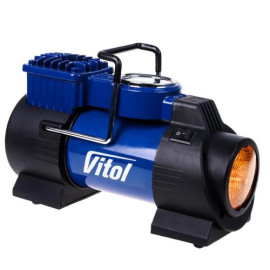 Компрессор "ViTOL" K-60 150psi/15Amp/40л/Фонарь/прикуриватель
