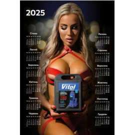 Плакат с календарем 2025 домкрат А3 (297x420)