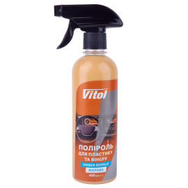 Полироль для пластика и винила VITOL матовая 400 мл Amber Royale