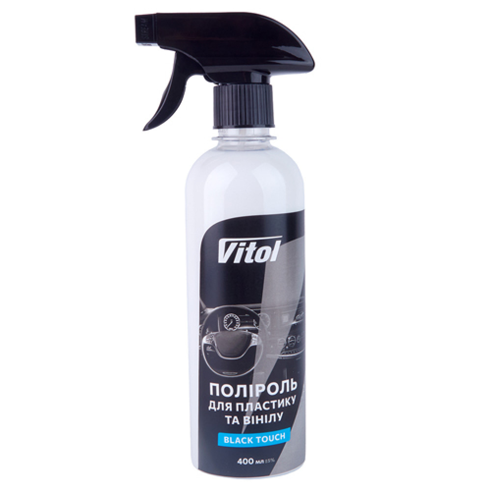 Полироль для пластика и винила VITOL 400 мл Black Touch