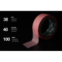 Alloid Pro. Лента малярная деликатная, рисовая, розовая 38мм х 40м, 100мкм