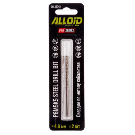 Alloid Pro. Сверло по металлу кобальтовое  4,8мм Р6М5К5, 2шт