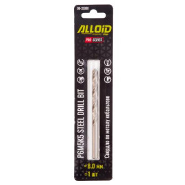 Alloid Pro. Сверло по металлу кобальтовое  8,0мм Р6М5К5