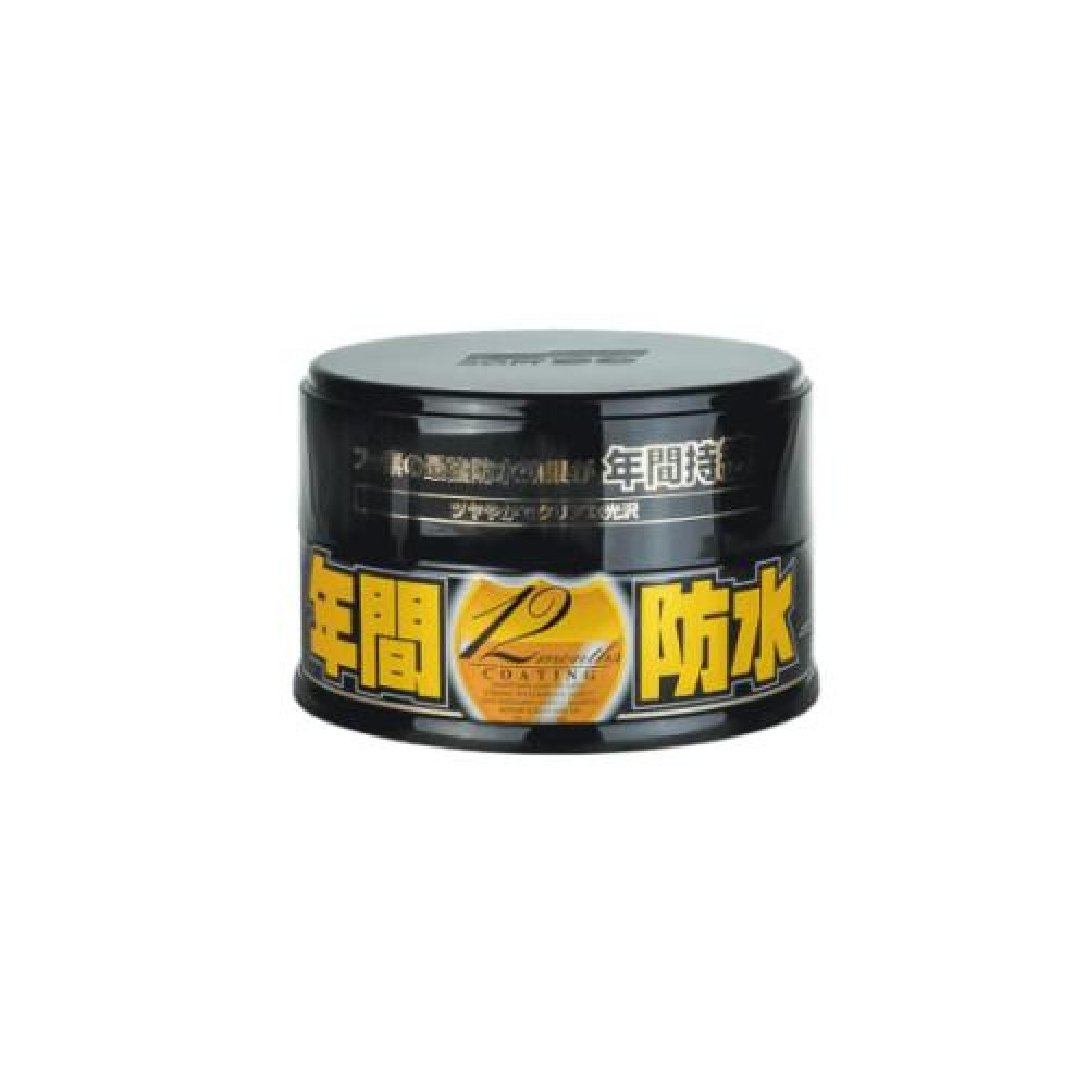 Твёрдый воск для тёмных авто SOFT99 Fusso Coat 12 Months Protection Black