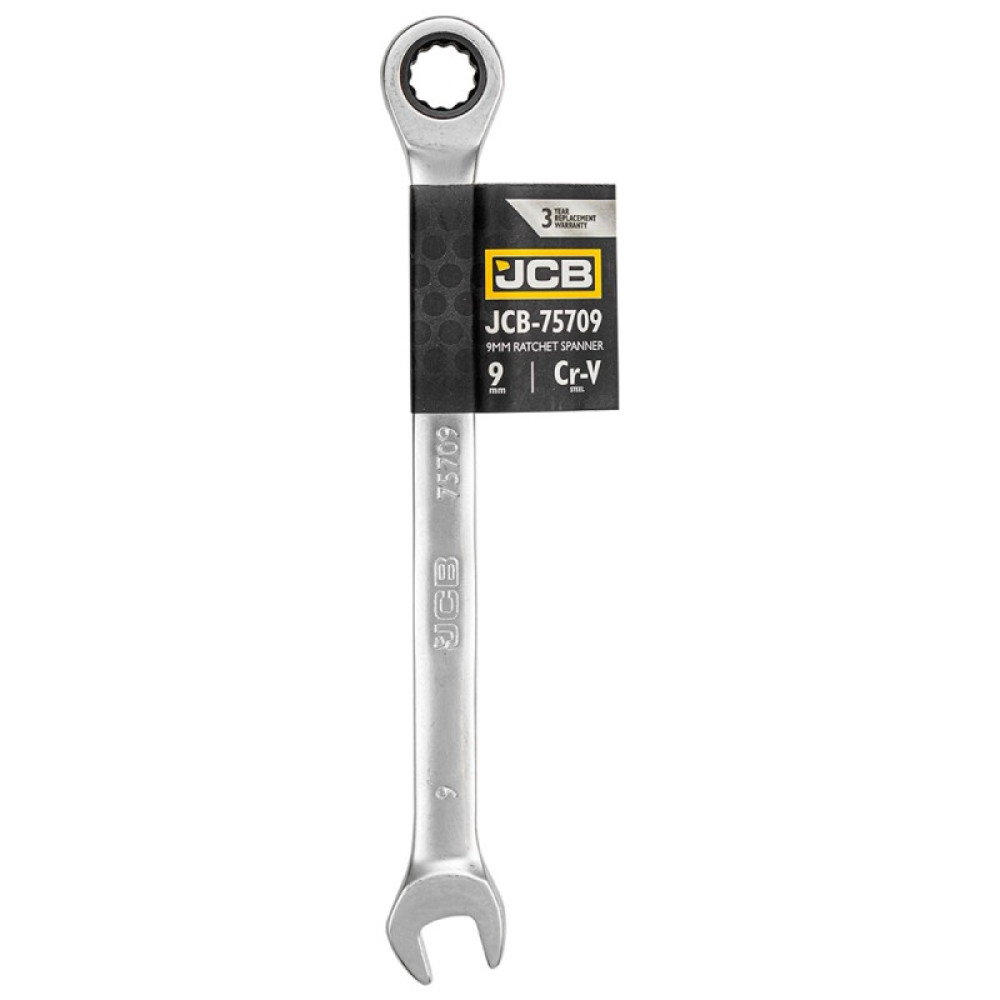 Ключ гайковий з тріскачкою 9 мм JCB Tools JCB-75709