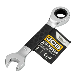 Ключ гайковий короткий з тріскачкою 9 мм JCB Tools JCB-757S09