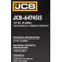 Динамометричний ключ 1/2" (10-60 Нм) JCB Tools JCB-6474515