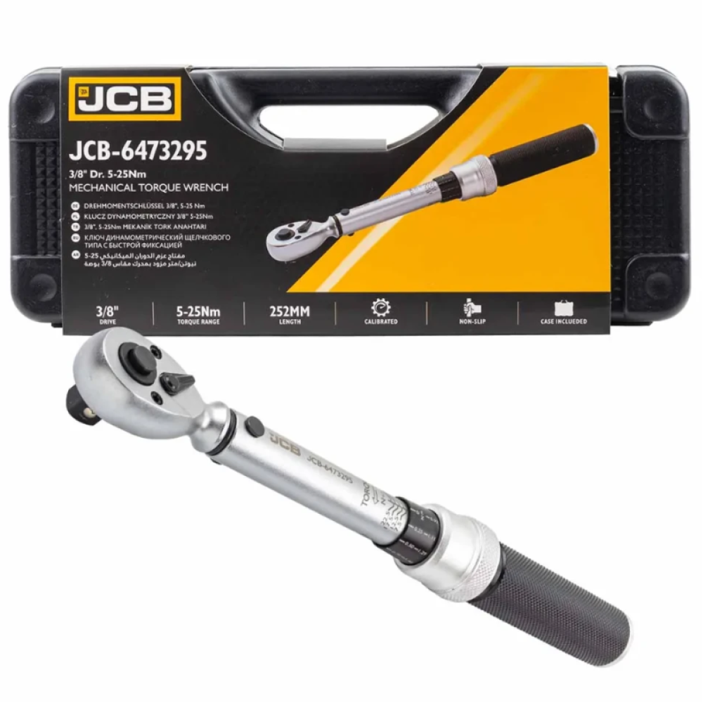Динамометричний ключ 3/8" (5-25 Нм) JCB Tools JCB-6473295