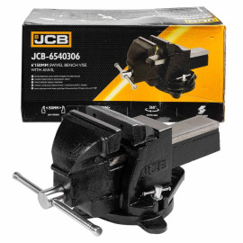 Лещата сталеві поворотні з ковадлом 6" (150мм) JCB Tools JCB-6540306