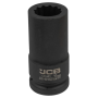 Гoлoвкa тopцeвa удapнa глибока 3/4" 22 мм (12-гранна) JCB Tools JCB-46810022