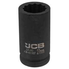 Гoлoвкa тopцeвa удapнa глибока 3/4" 27 мм (12-гранна) JCB Tools JCB-46810027