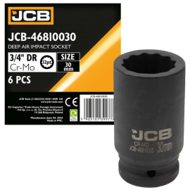Гoлoвкa тopцeвa удapнa глибока 3/4" 30 мм (12-гранна) JCB Tools JCB-46810030
