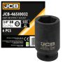 Гoлoвкa тopцeвa удapнa глибока 3/4" 32 мм (6-гранна) JCB Tools JCB-46510032