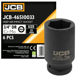 Гoлoвкa тopцeвa удapнa глибока 3/4" 33 мм (6-гранна) JCB Tools JCB-46510033