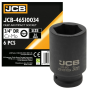 Гoлoвкa тopцeвa удapнa глибока 3/4" 34 мм (6-гранна) JCB Tools JCB-46510034