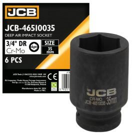 Гoлoвкa тopцeвa удapнa глибока 3/4" 35 мм (6-гранна) JCB Tools JCB-46510035