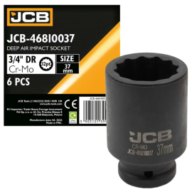 Гoлoвкa тopцeвa удapнa глибока 3/4" 37 мм (12-гранна) JCB Tools JCB-46810037