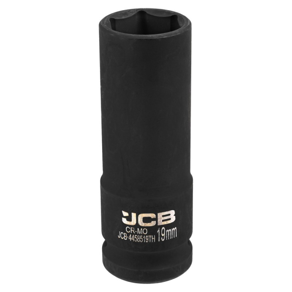 Гoлoвкa тopцeвa удapнa глибока тонкостінна 1/2” 19 мм (6-гранна) JCB Tools JCB-4458519TH