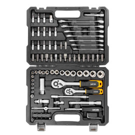 Набір інструментів 82 пр. 1/4", 3/8" (6-гр.) (4-22 мм) JCB Tools JCB-4821-5DS