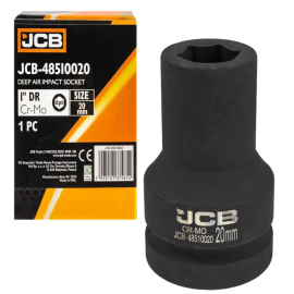 Головка торцева ударна глибока 1" 20 мм (6-гр.) JCB Tools JCB-48510020