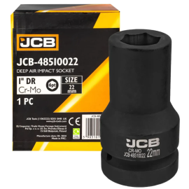 Головка торцева ударна глибока 1" 22 мм (6-гр.) JCB Tools JCB-48510022