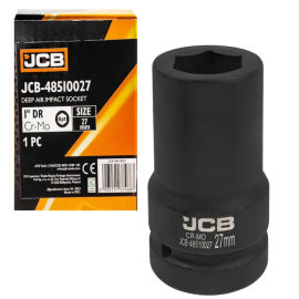 Головка торцева ударна глибока 1" 27 мм (6-гр.) JCB Tools JCB-48510027
