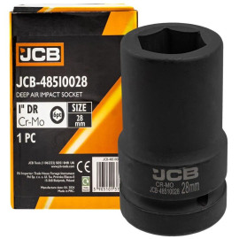 Головка торцева ударна глибока 1" 28 мм (6-гр.) JCB Tools JCB-48510028