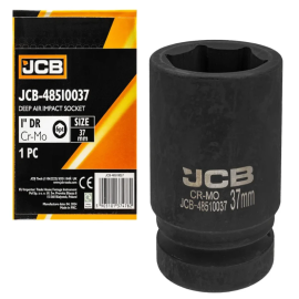 Головка торцева ударна глибока 1" 37 мм (6-гр.) JCB Tools JCB-48510037