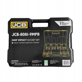 Набір головок ударних глибоких 8 од. 1'' (12-гр.)  JCB Tools JCB-8081-9MPB