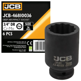 Головка торцева ударна глибока 3/4" 36 мм (12-гр.) JCB Tools JCB-46810036