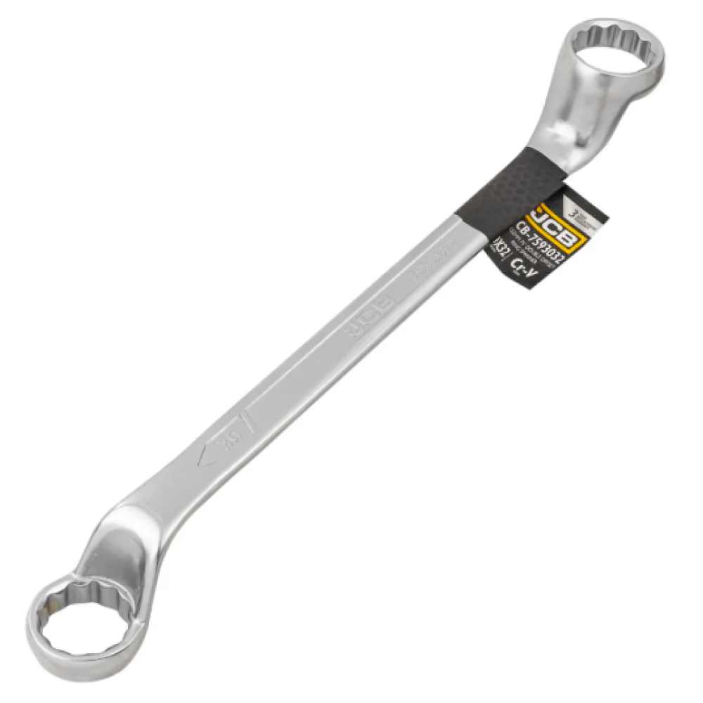 Ключ накидний відігнутий на 75 градусів 30х32 мм JCB Tools JCB-7593032