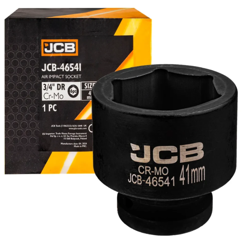 Гoлoвкa тopцeвa удapнa 3/4" 41 мм (6-гранна) JCB Tools JCB-46541