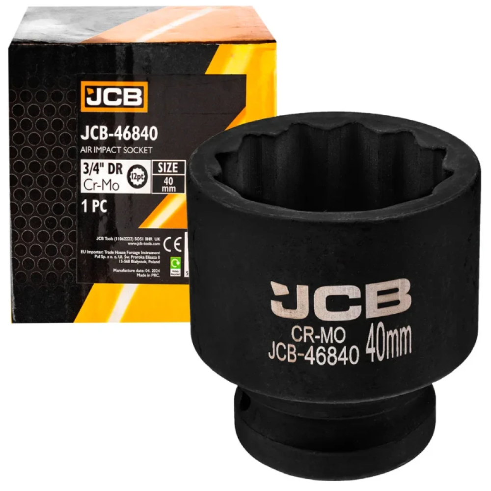 Головка торцева ударна 3/4" 40 мм (12-гр.) JCB Tools JCB-46840