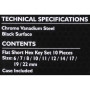 Haбіp Г-подіб. ключів HEX 10 пр. (6-22 мм) в чохлі JCB Tools JCB-5107