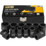 Набір головок ударних в металевому кейсі 12 од. 1/2" (6-гр.) JCB Tools JCB-4129-5MPB