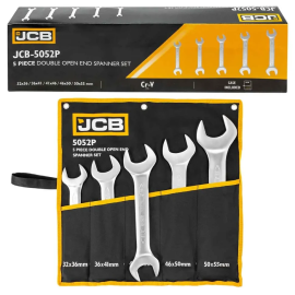 Набір ріжкових ключів в чохлі 5 пр. (32-55 мм) JCB Tools JCB-5052P