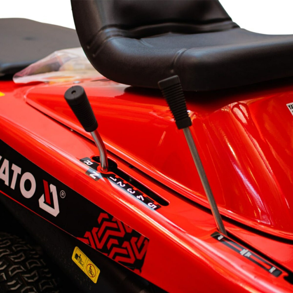 Трактор-газонокосарка бензиновий YATO 8,8 кВт, шир/вис покосу 760/20-90 мм, збірник- 170 л. YT-85550