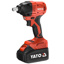Гайковерт ударний, безщітковий YATO:2 акум.18 В Li-Ion 4 АГод,квадрат1/2",350 Нм+сумка YT-74401 YT-8277925