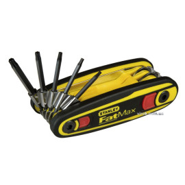Ключі торцеві TORX розкладні STANLEY "FatMax" з фіксатором, 8 частин