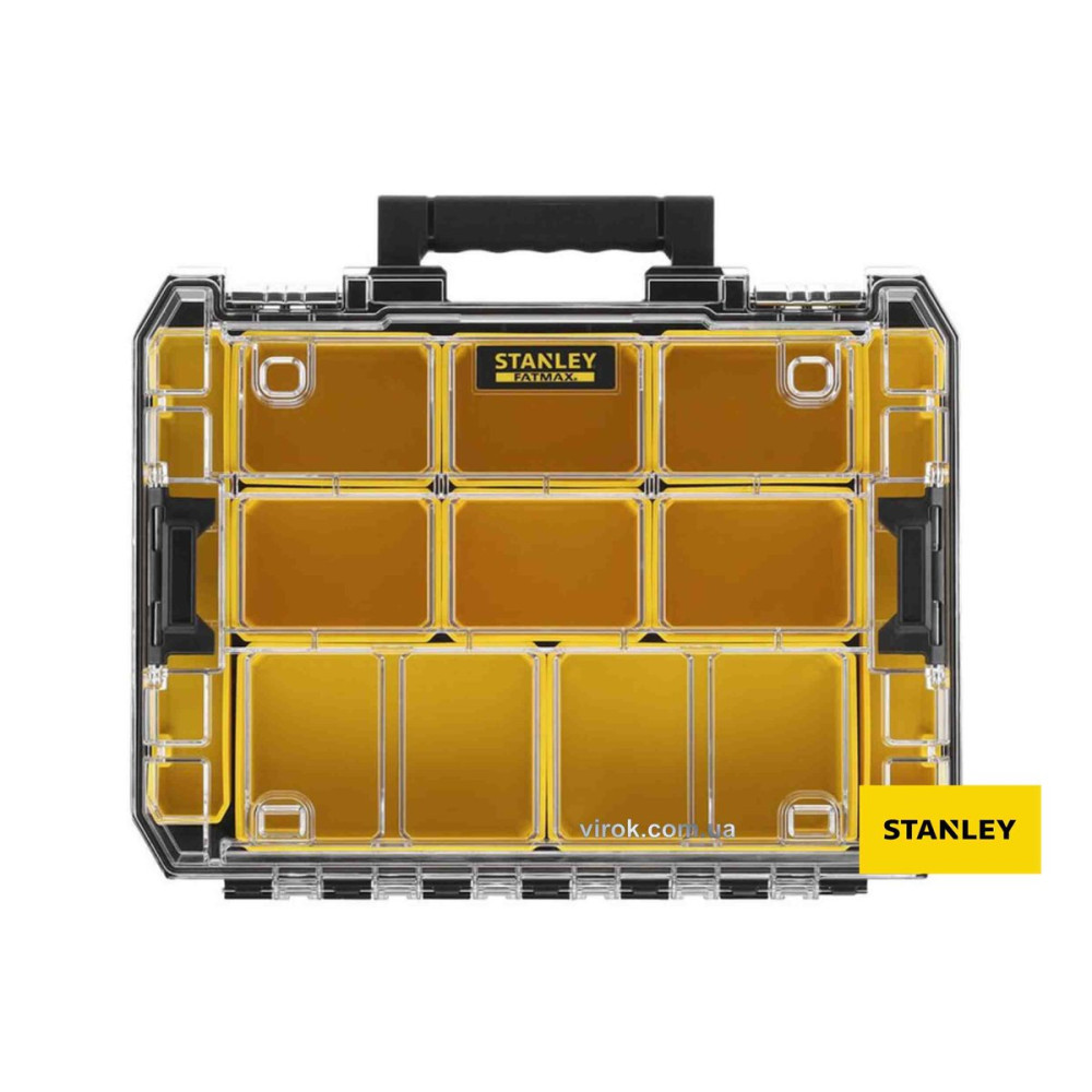Органайзер пластиковий STANLEY FATMAX TSTAK : 337х 440х 119 мм, 10 комірок