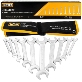 Набір ріжкових ключів в чохлі 10 пр. (6-27 мм) JCB Tools JCB-5102P