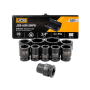 Набір головок ударних в металевому кейсі 10 од. 3/4'' (6-гр.) (17-46 мм) JCB Tools JCB-6101-5MPB